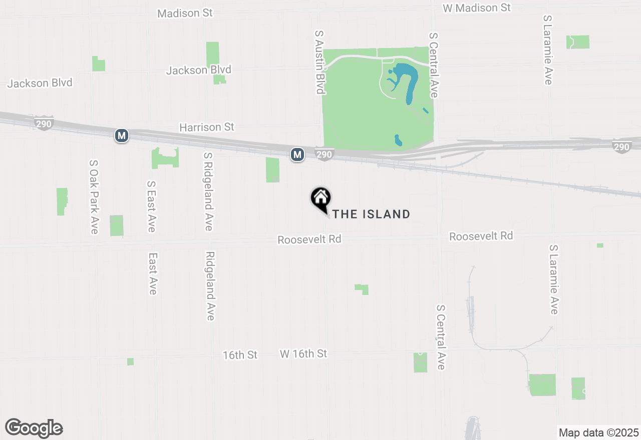 Map of 1102 S Austin Boulevard, Oak Park, IL 60304