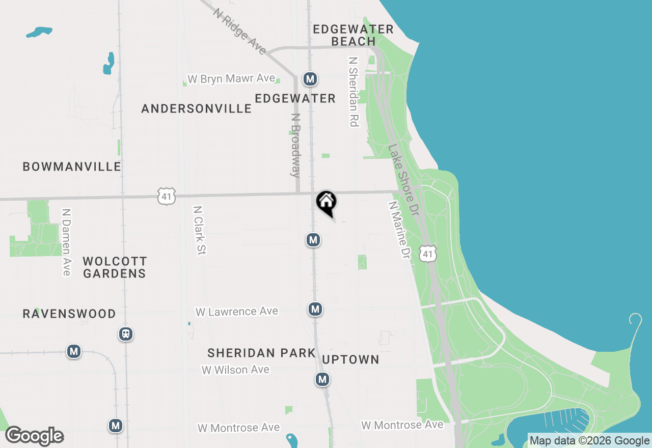 Map of 5039 N Winthrop Avenue #2F, Chicago, IL 60640