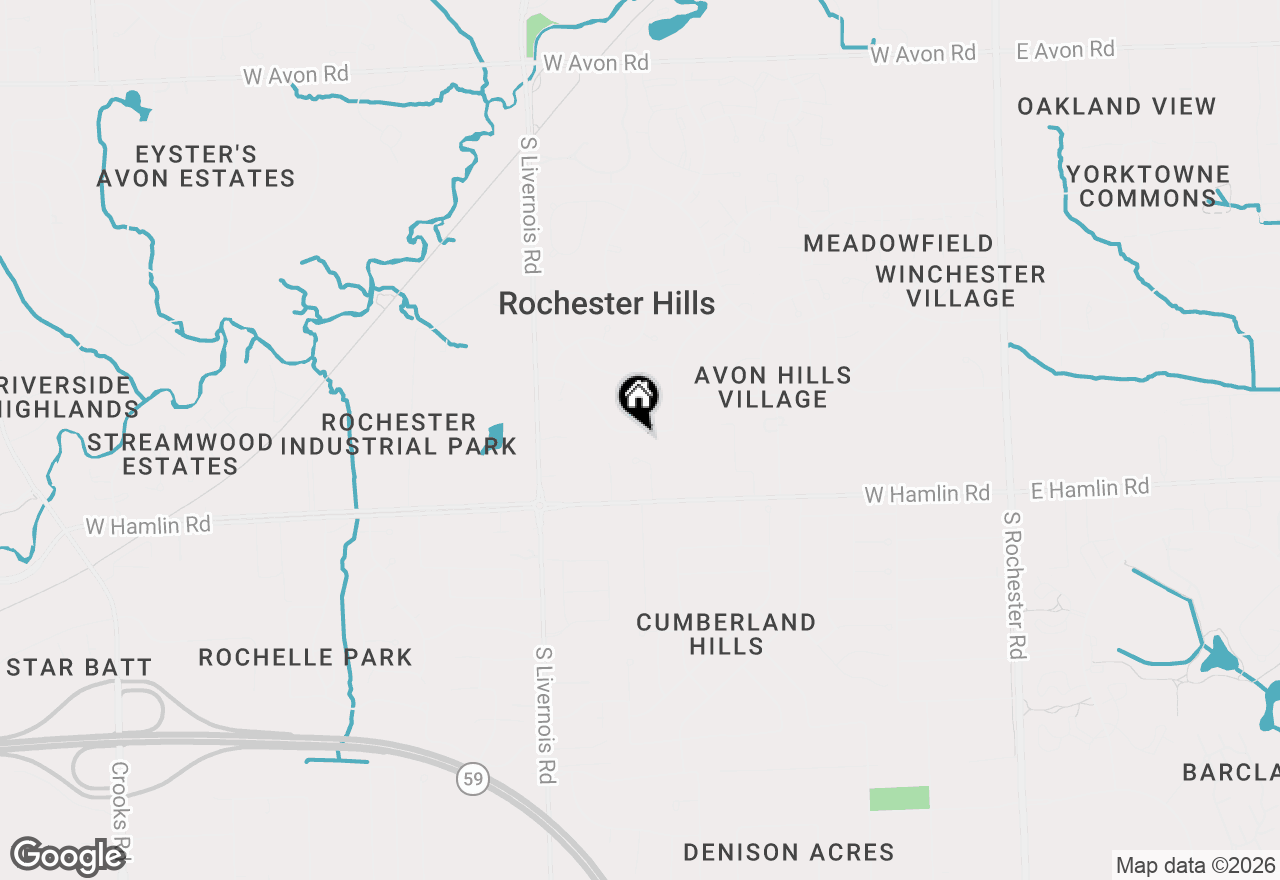 Map of 839 Dressler Lane, Rochester Hills, MI 48307