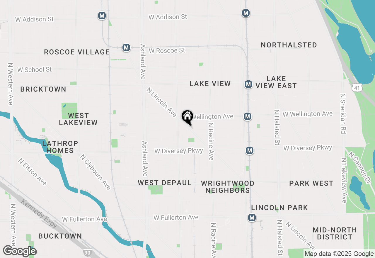 Map of 2924 N Lincoln Avenue #1, Chicago, IL 60657