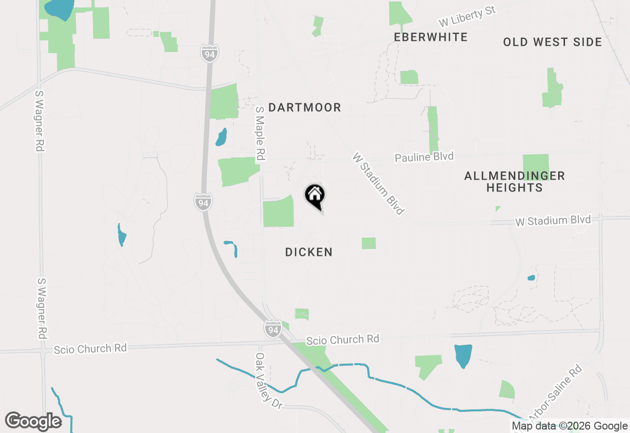 Map of 2205 Runnymede Boulevard, Ann Arbor, MI 48103