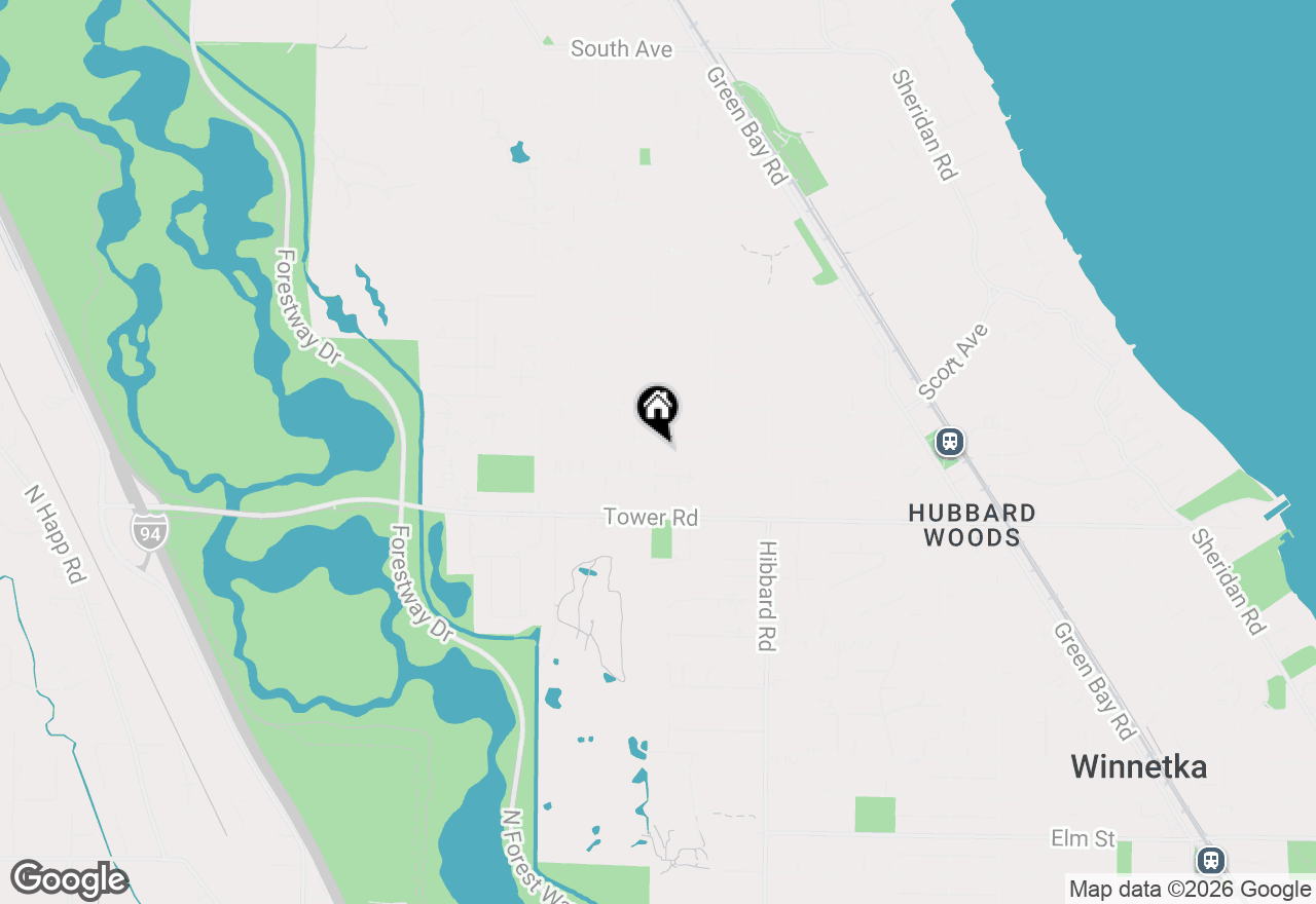 Map of 955 Vernon Avenue, Winnetka, IL 60093