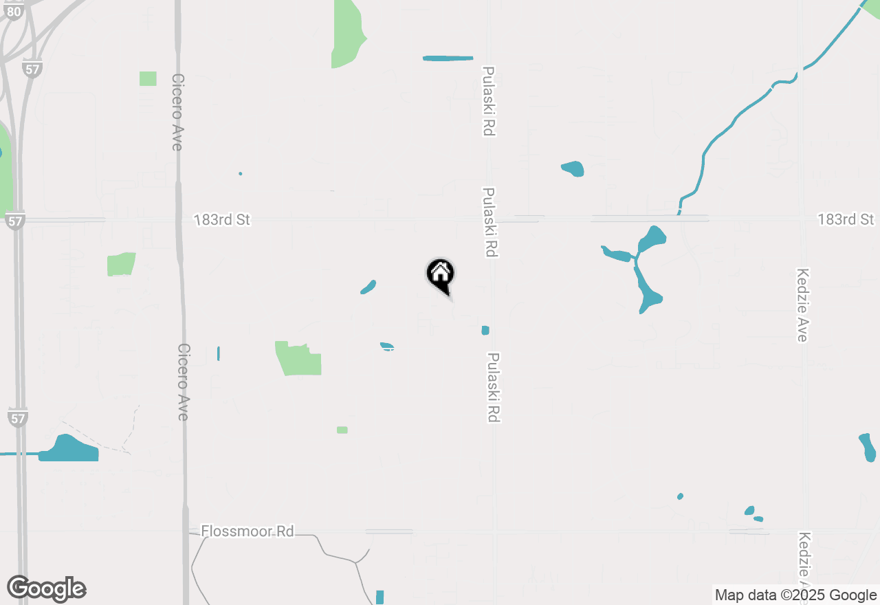 Map of 2321 Windsor Lane, Country Club Hills, IL 60478