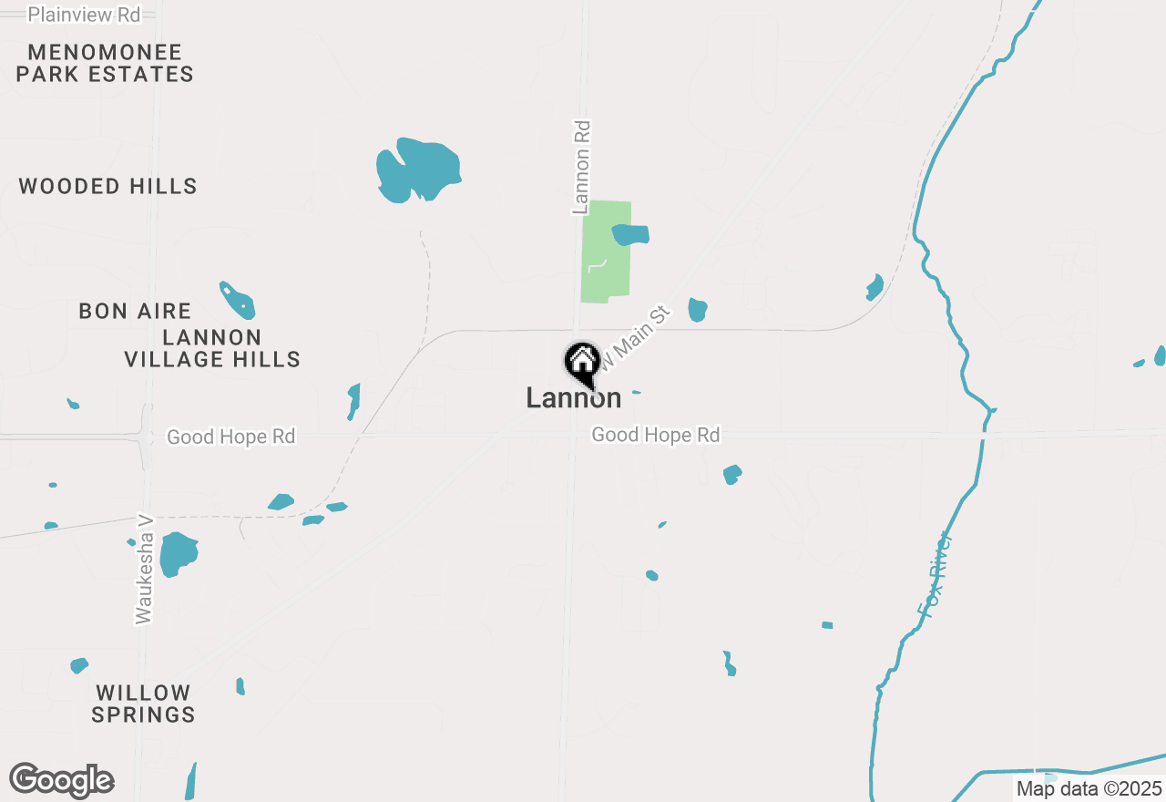 Map of 7266 Lannon Rd, Lannon, WI 53046