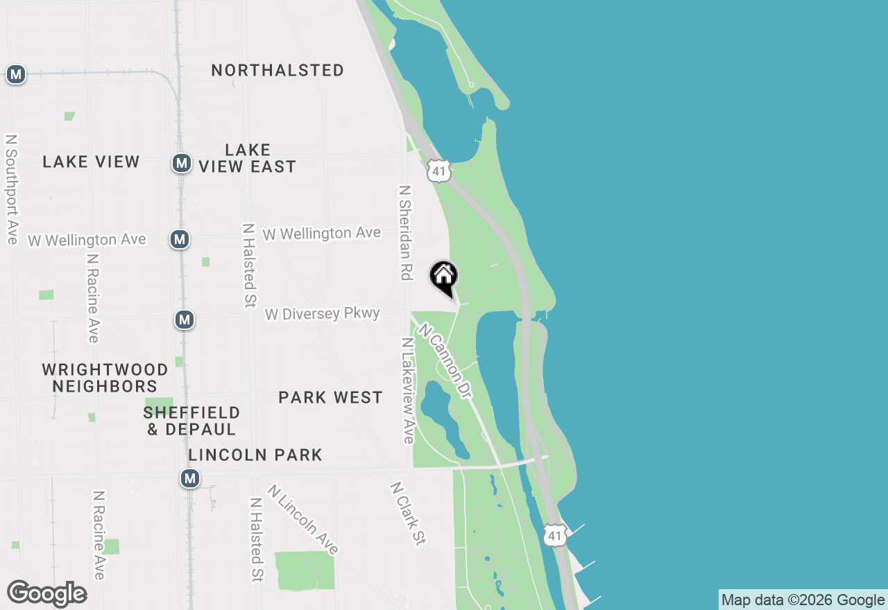 Map of 2800 N Lake Shore Drive #904, Chicago, IL 60657