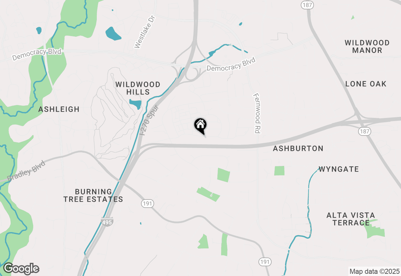 Map of 6950 Renita Lane, Bethesda, MD 20817