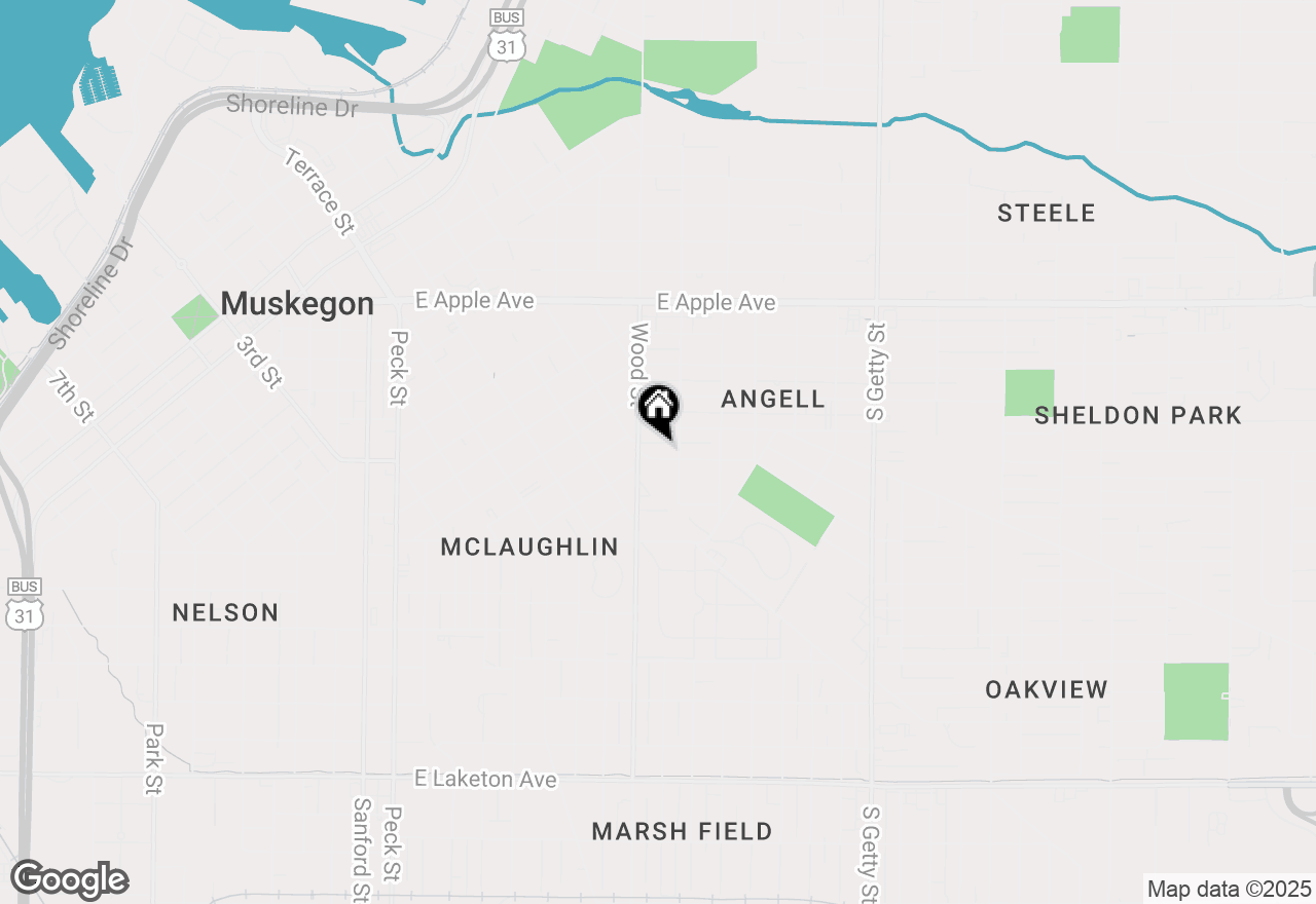Map of 436 Catawba Avenue, Muskegon, MI 49442
