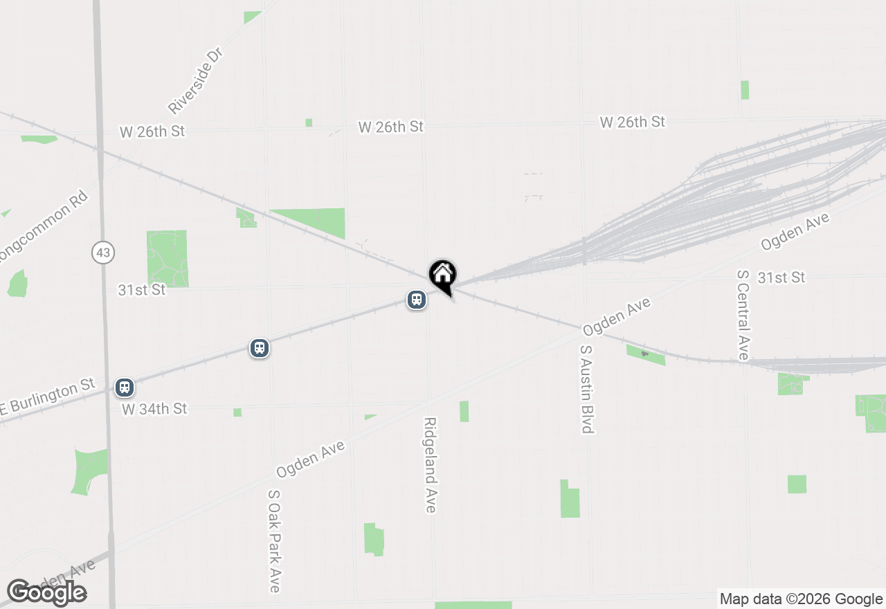Map of 3126 Cuyler Avenue, Berwyn, IL 60402