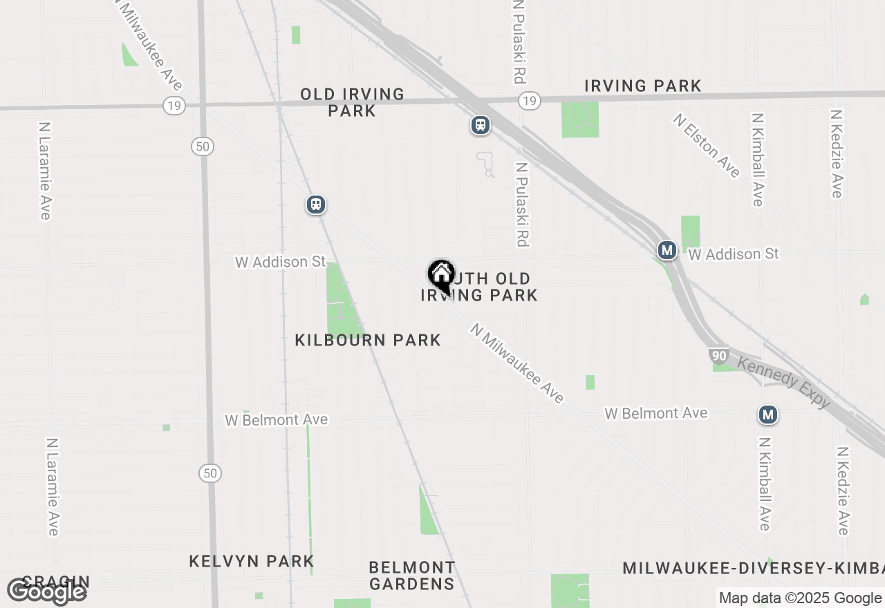 Map of 3500 N Milwaukee Avenue, Chicago, IL 60641