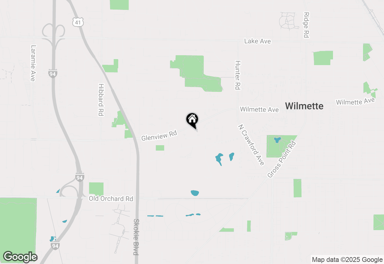Map of 327 Wilshire Drive E, Wilmette, IL 60091