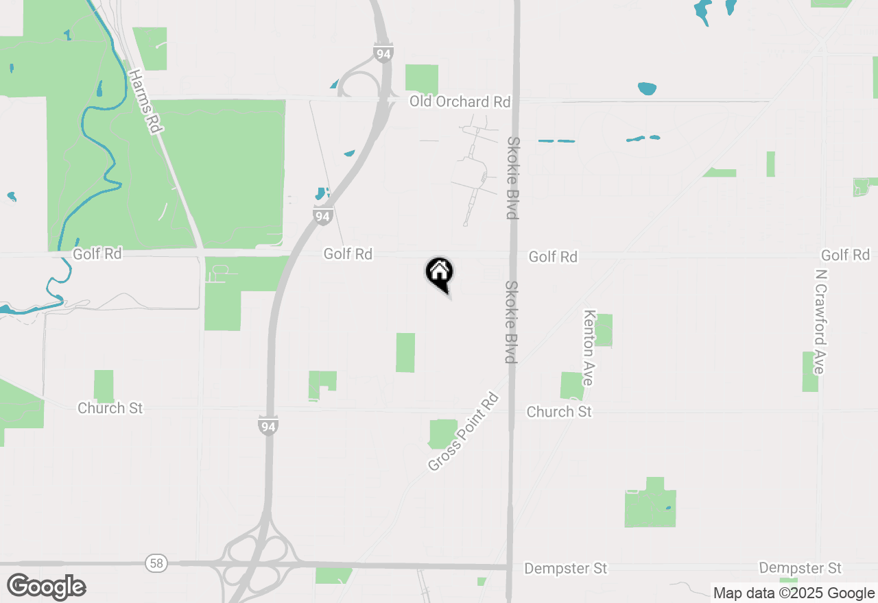 Map of 9449 Lavergne Avenue, Skokie, IL 60077