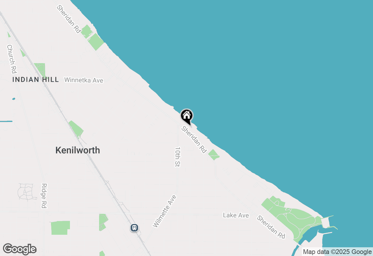 Map of 1618 Sheridan Road #F, Wilmette, IL 60091