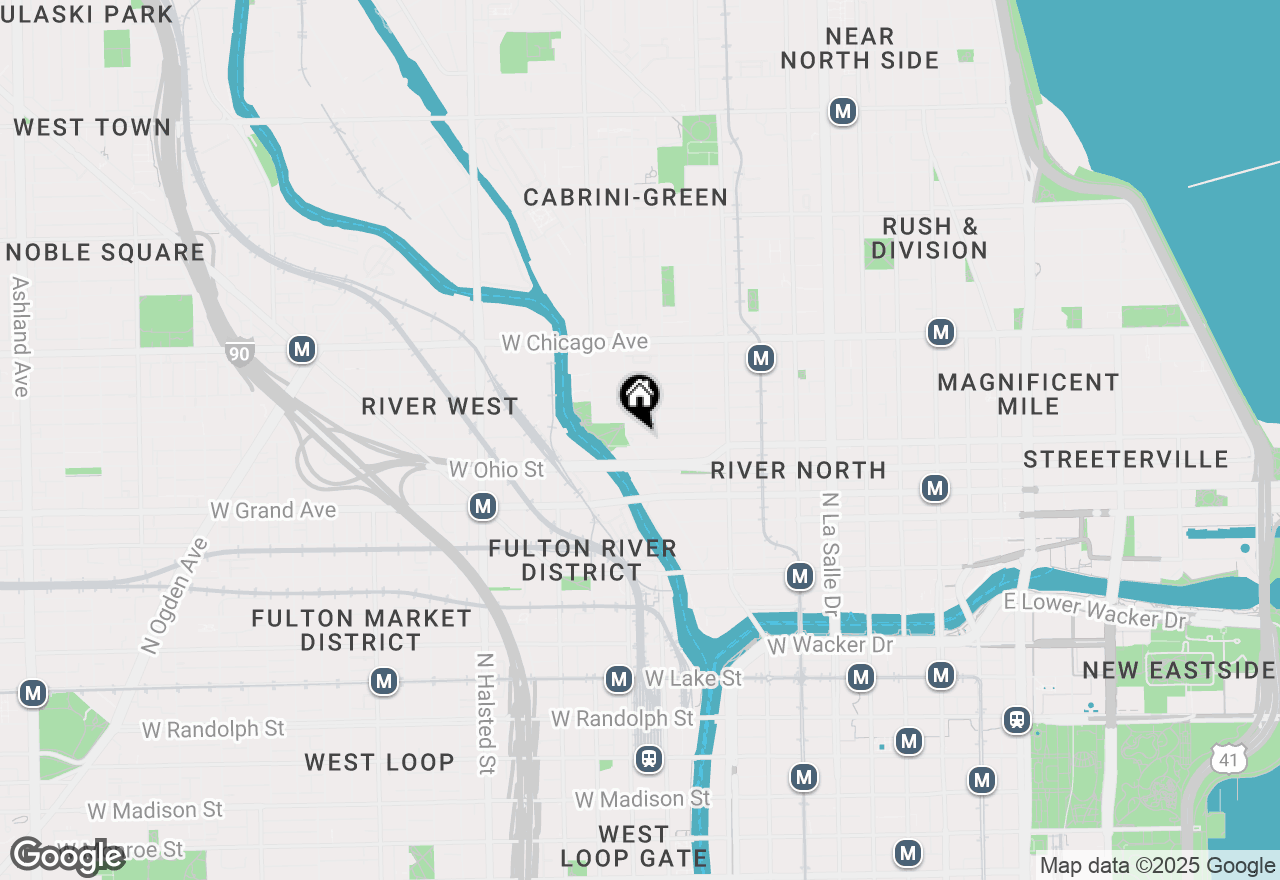 Map of 645 N Kingsbury Street #1006, Chicago, IL 60654