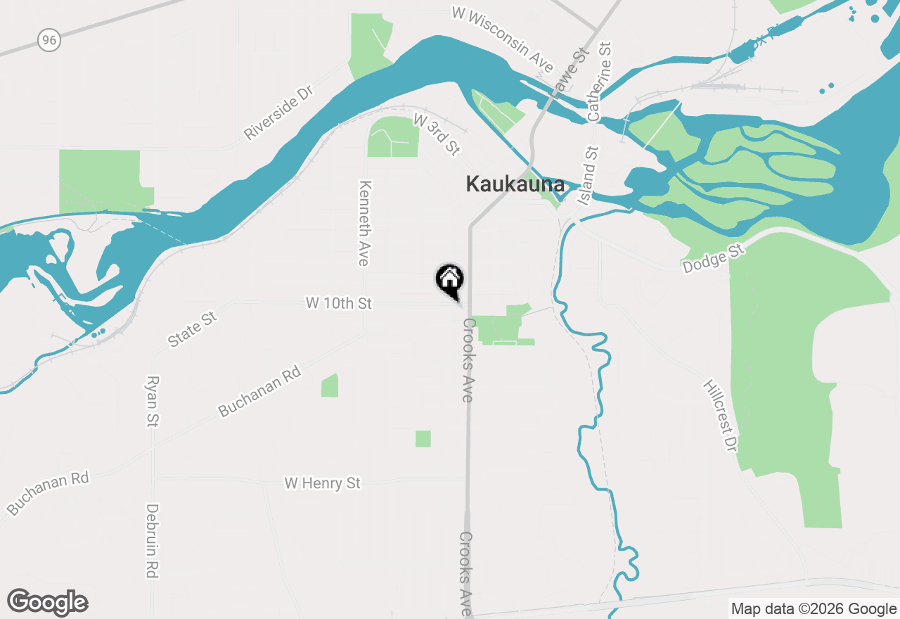 Map of 1000 Main Ave, Kaukauna, WI 54130