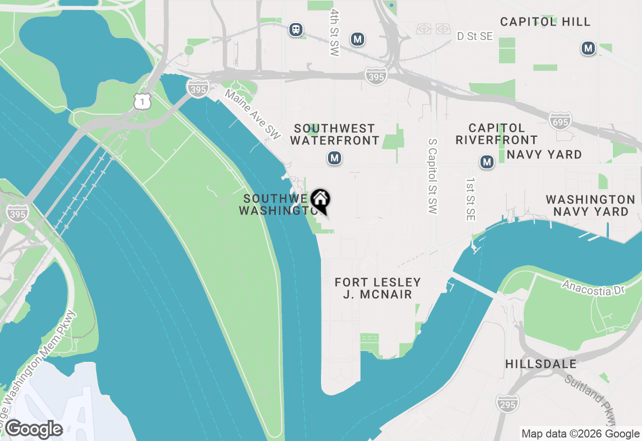 Map of 1425 4th Street Sw #M1, Washington, DC 20024