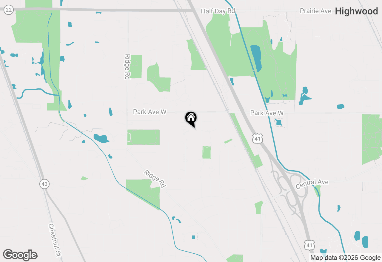 Map of 1755 Sunnyside Avenue, Highland Park, IL 60035