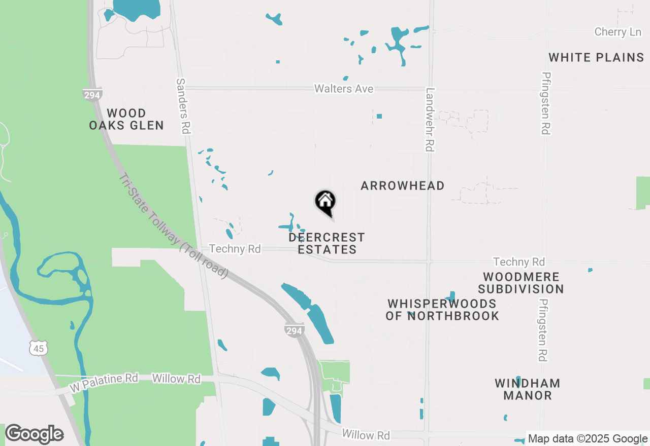 Map of 3564 Garden Street, Northbrook, IL 60062