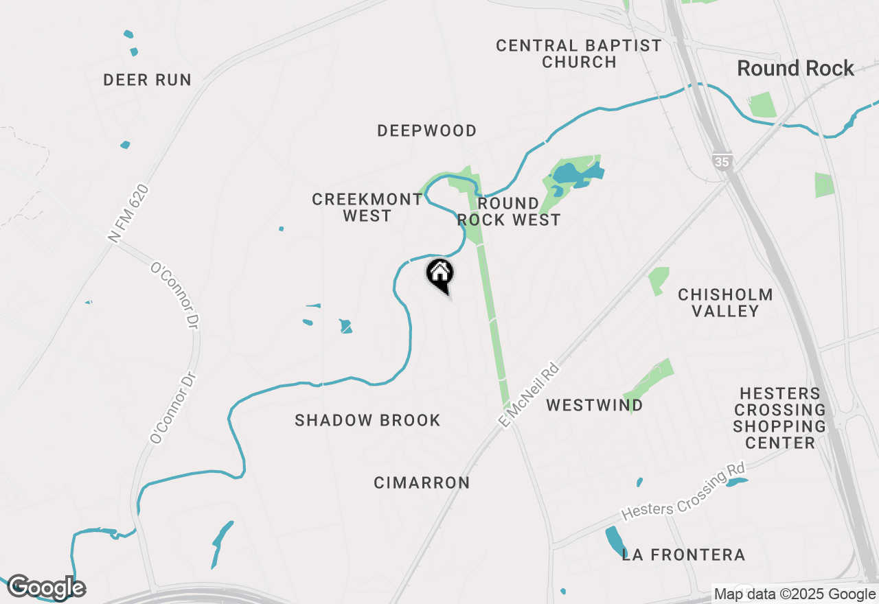 Map of 1406 Oakridge Dr, Round Rock, TX 78681