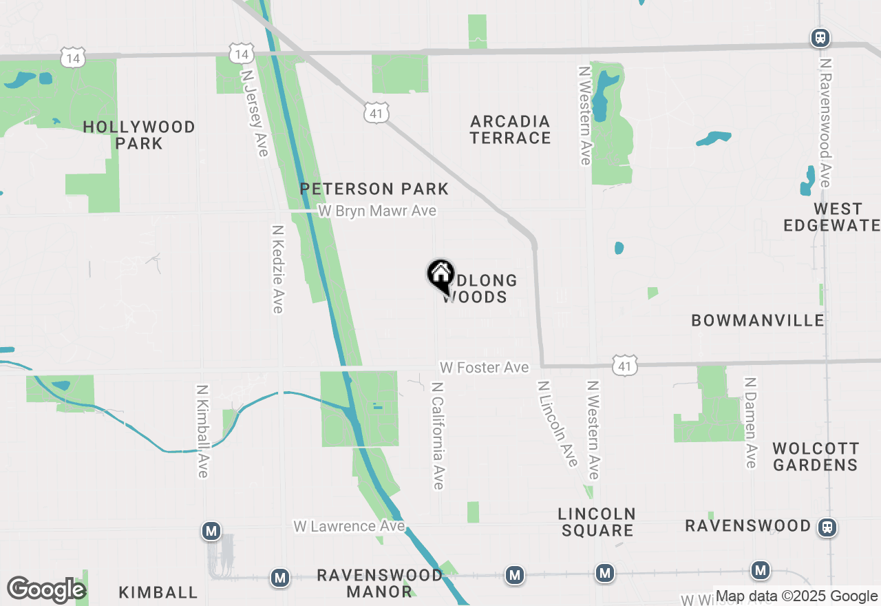 Map of 5335 N California Avenue #304, Chicago, IL 60625