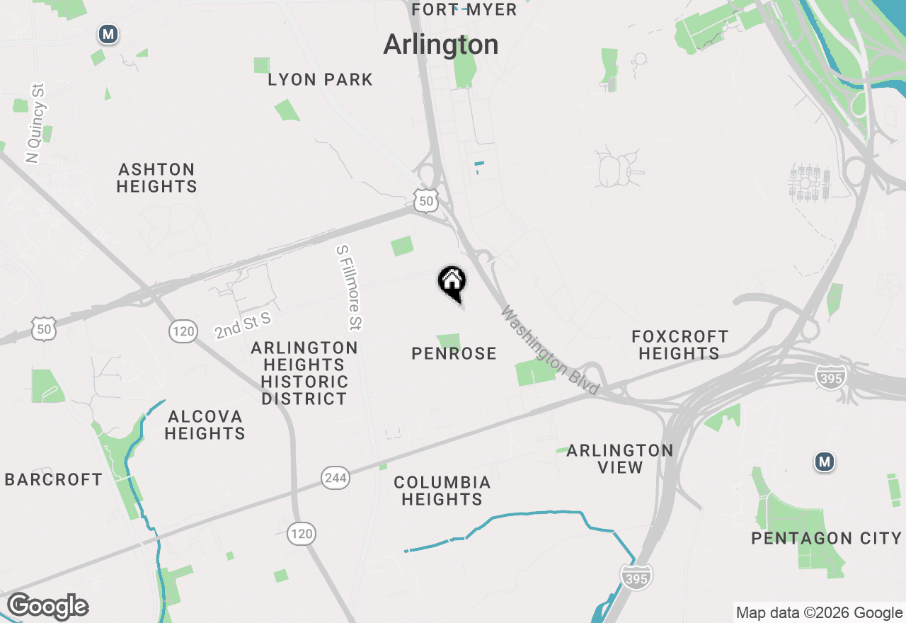 Map of 411 S Veitch Street, Arlington, VA 22204