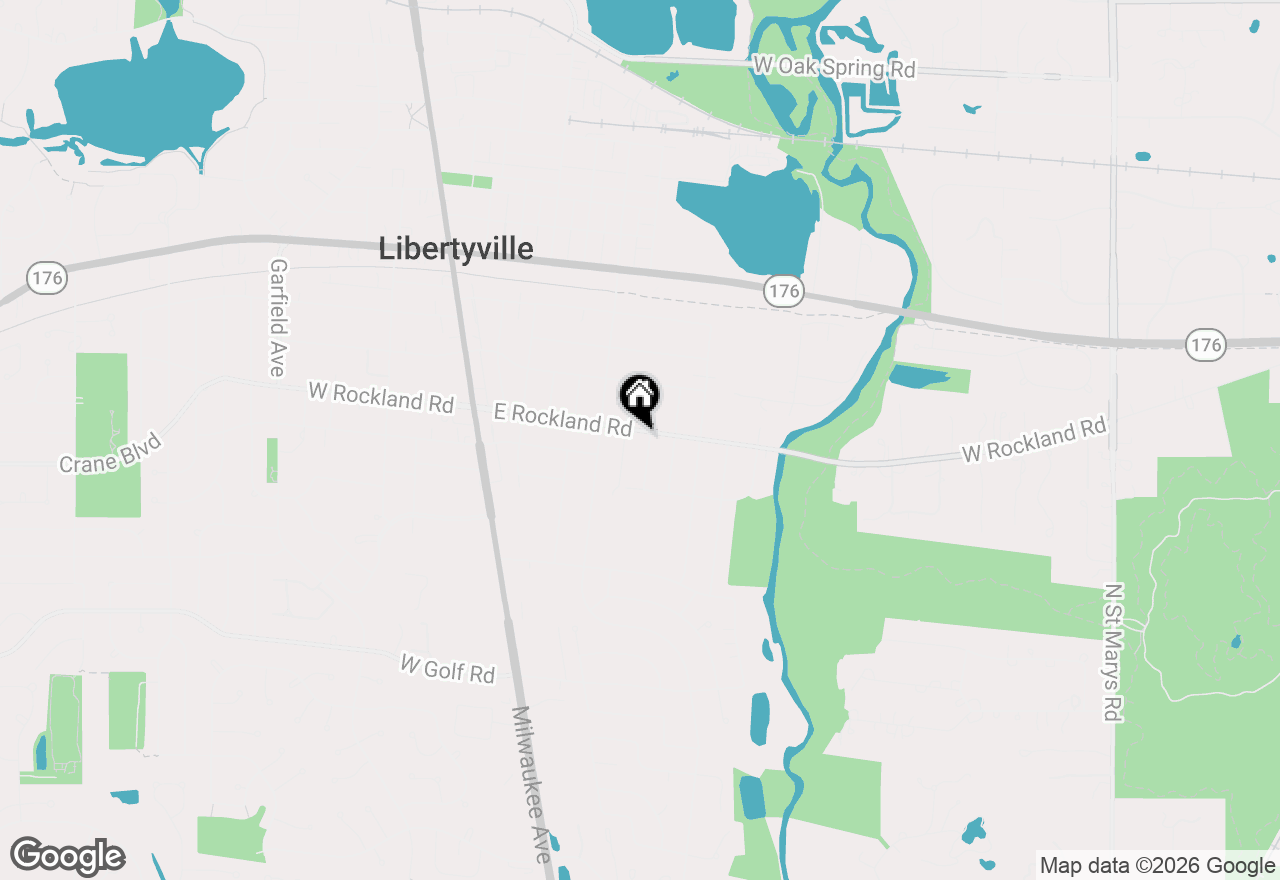 Map of 643 E Rockland Road, Libertyville, IL 60048