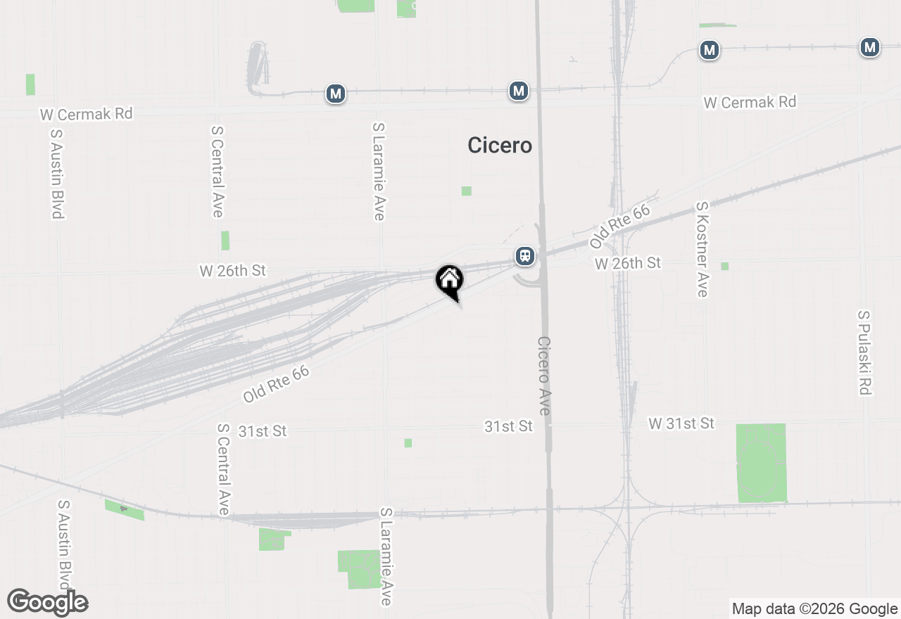 Map of 5017 W Ogden Avenue, Cicero, IL 60804