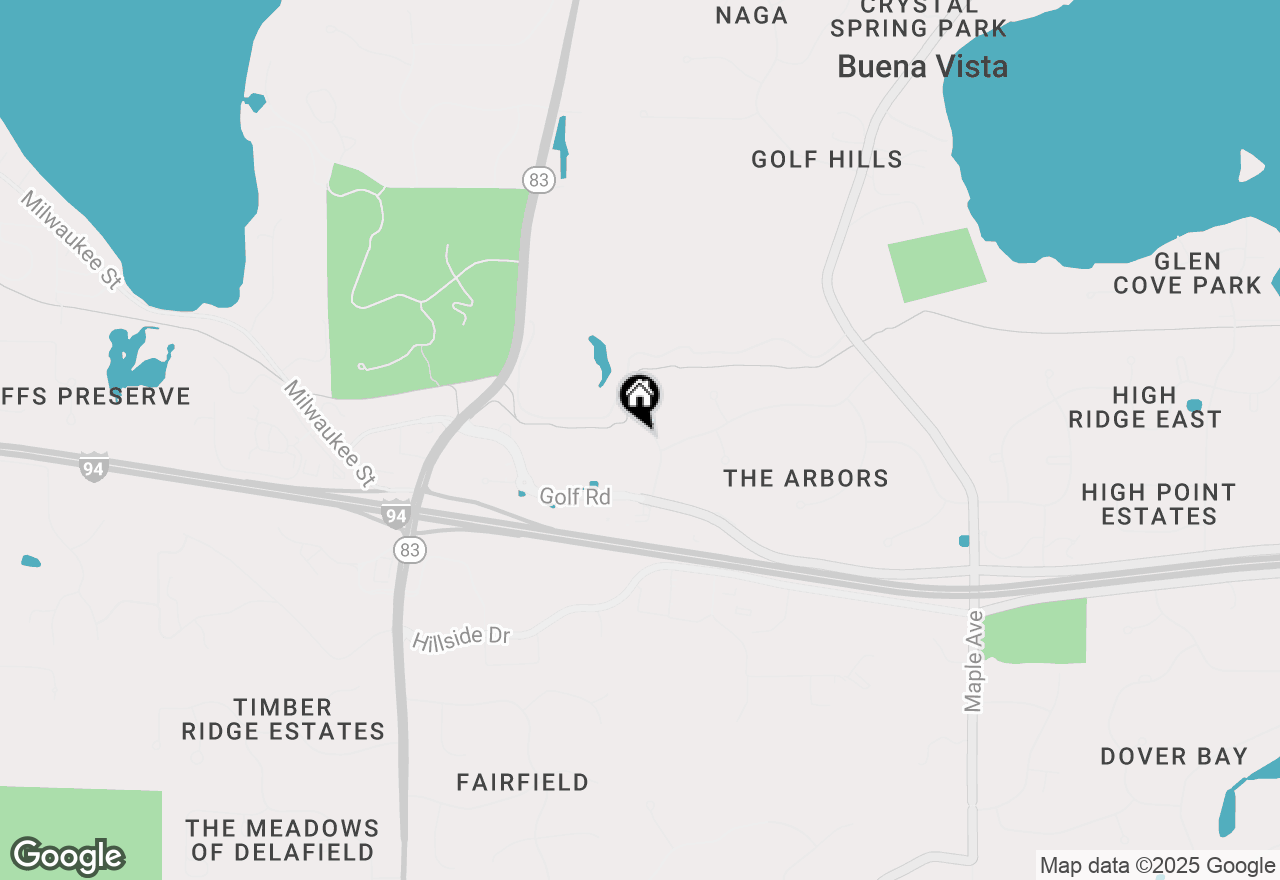 Map of W309N1693 Greywood Ln, Delafield, WI 53018