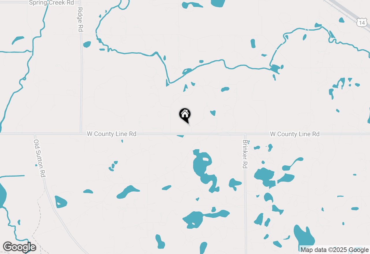 Map of 19 W County Line Road, Barrington Hills, IL 60010