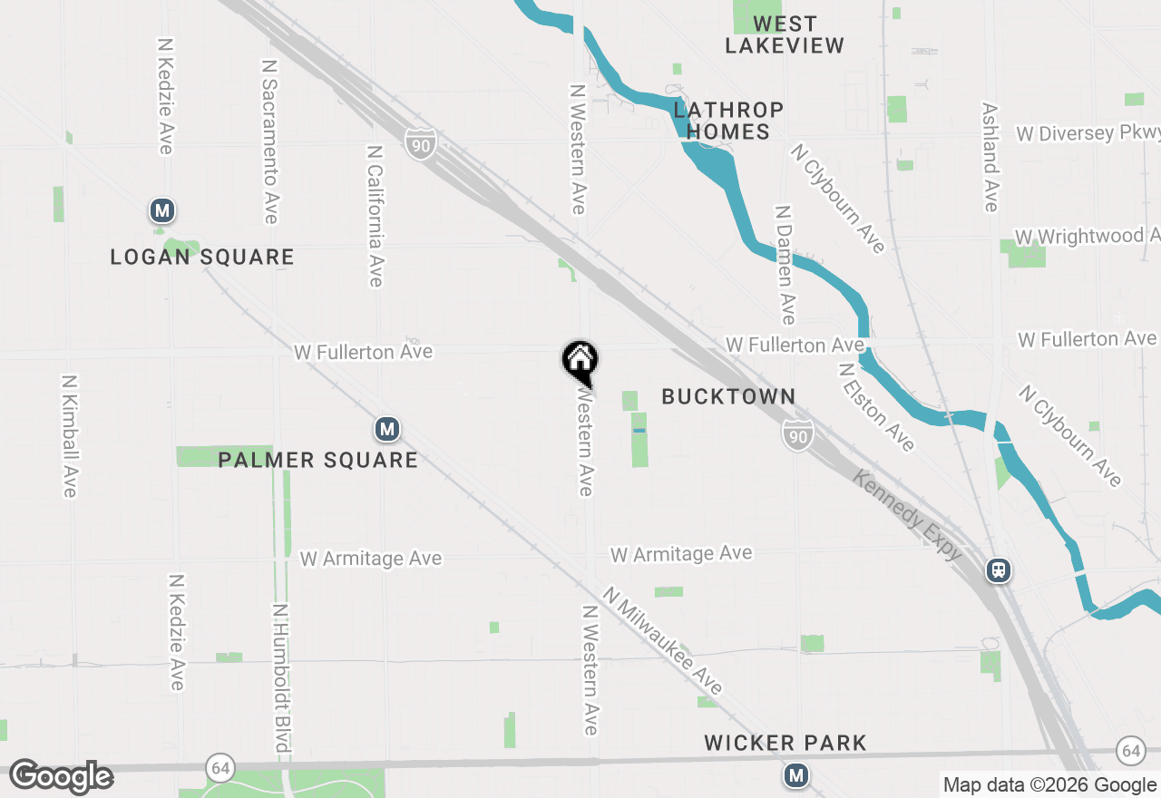 Map of 2248 N Western Avenue, Chicago, IL 60647