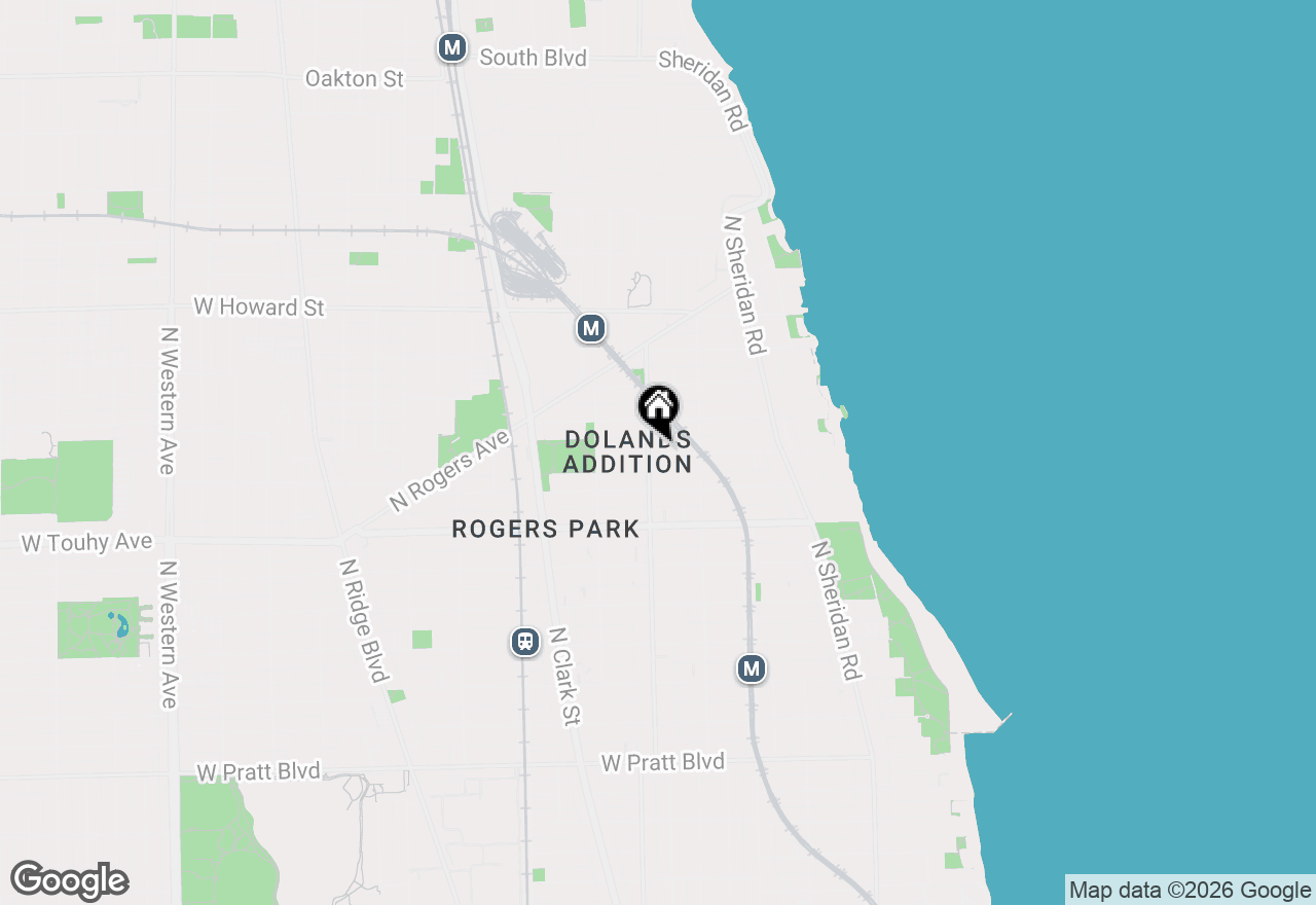 Map of 1546 W Sherwin Avenue #2N, Chicago, IL 60626