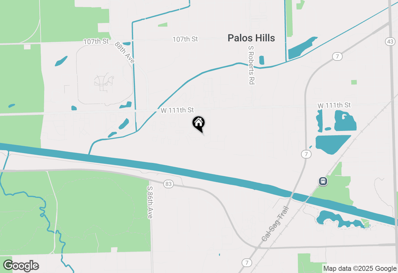 Map of 13 Cour Caravelle, Palos Hills, IL 60465