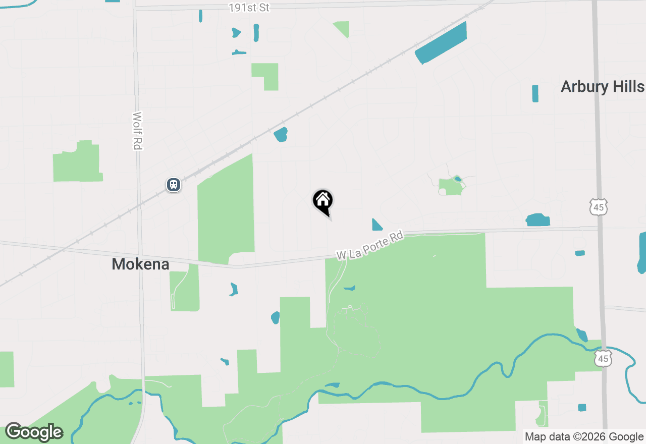 Map of 19902 Green Meadows Parkway, Mokena, IL 60448
