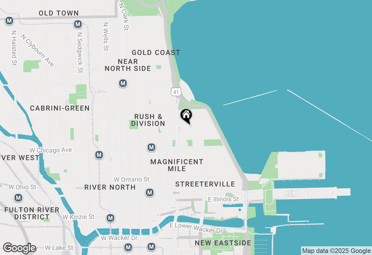 Map of 175 E Delaware Place #4522, Chicago, IL 60611