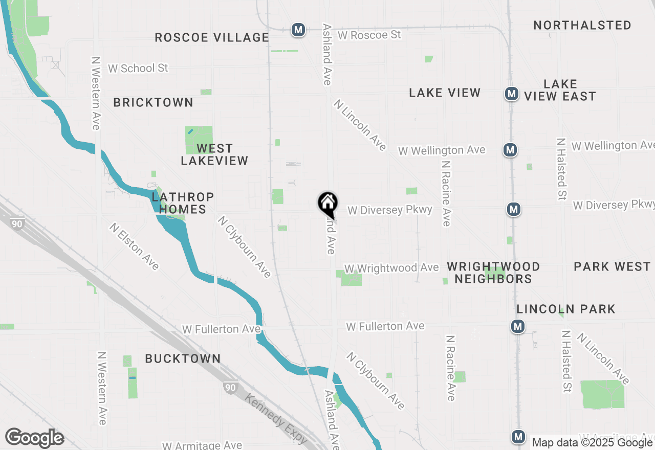 Map of 2730 N Ashland Avenue #206, Chicago, IL 60614