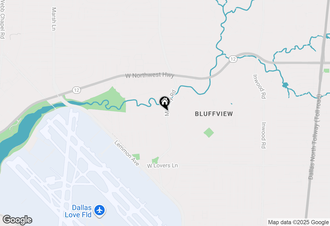 Map of 4280 Shorecrest Drive, Dallas, TX 75209