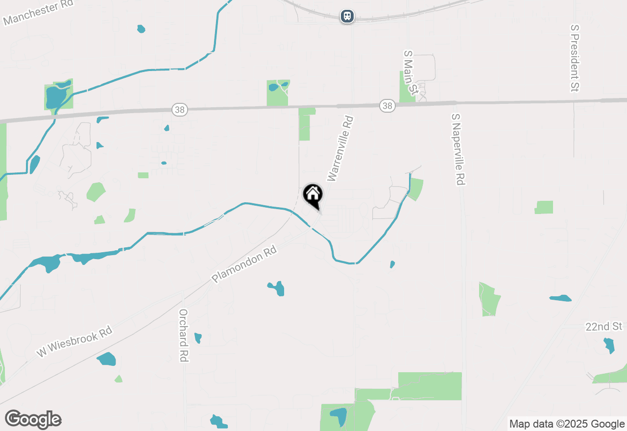 Map of 1219 Golf Lane, Wheaton, IL 60189