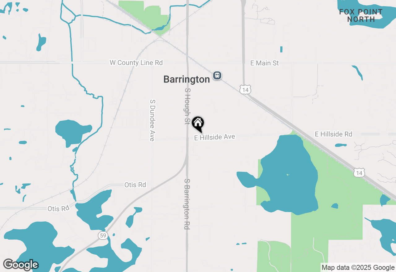 Map of 202 E Hillside Avenue, Barrington, IL 60010