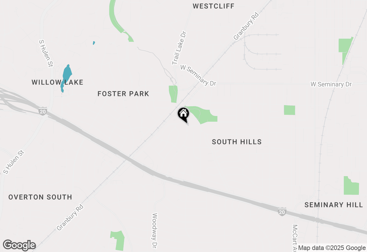 Map of 4666 Trail Lake Drive, Fort Worth, TX 76133