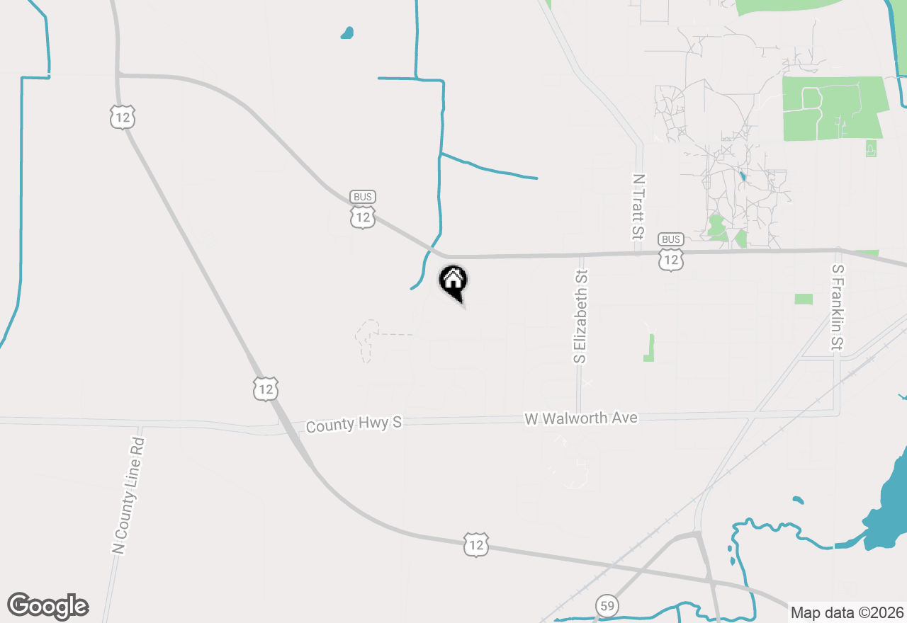 Map of 1591 Meadowview Ct, Whitewater, WI 53190