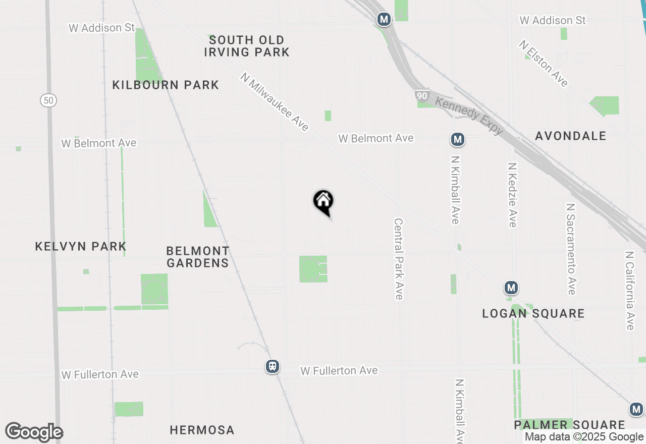 Map of 2904 N Avers Avenue #3R, Chicago, IL 60618