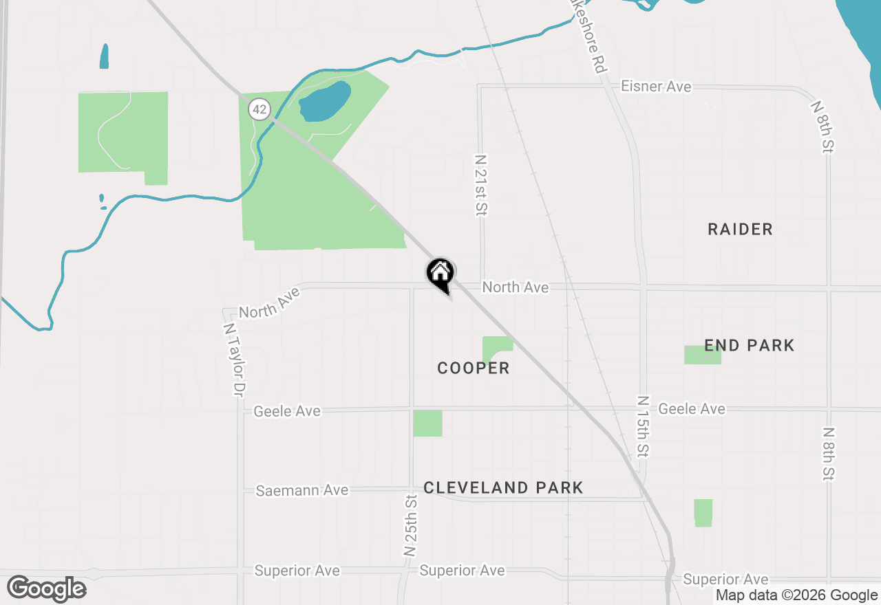 Map of 2316 Main Ave, Sheboygan, WI 53083