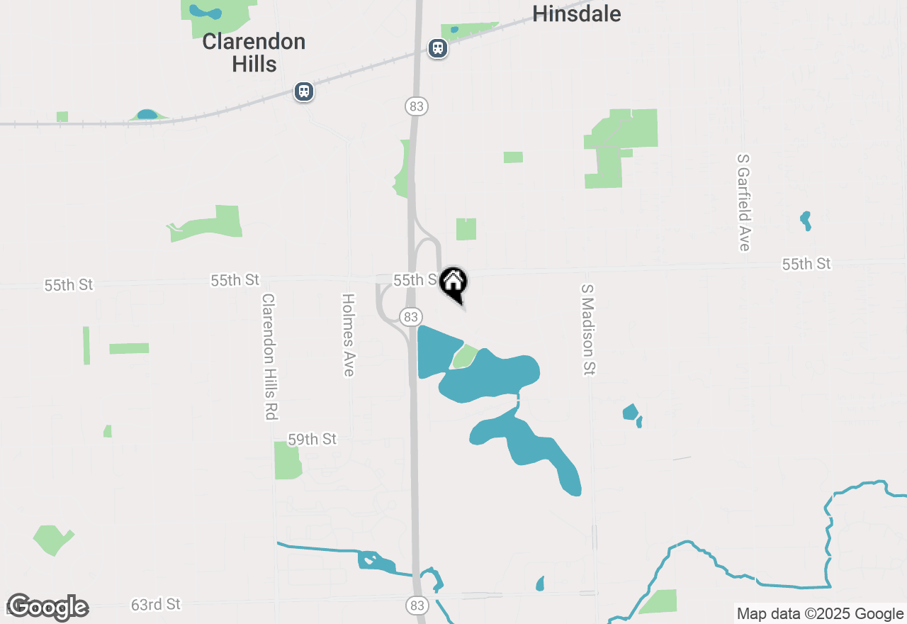 Map of 5550 S Quincy Street, Hinsdale, IL 60521