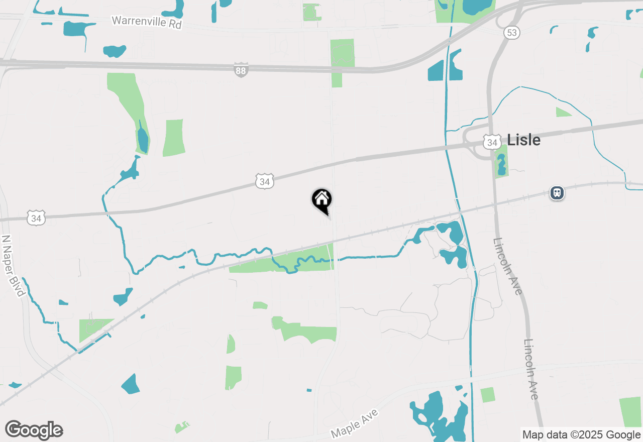 Map of (Address confidential), Lisle, Illinois 60532