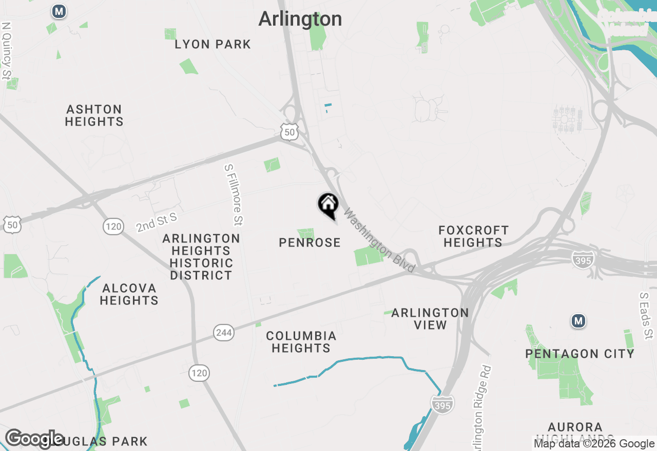 Map of 2040 6th Street S, Arlington, VA 22204