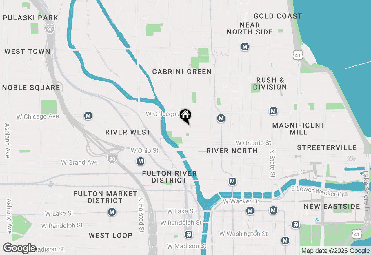 Map of 460 W Huron Street, Chicago, IL 60654