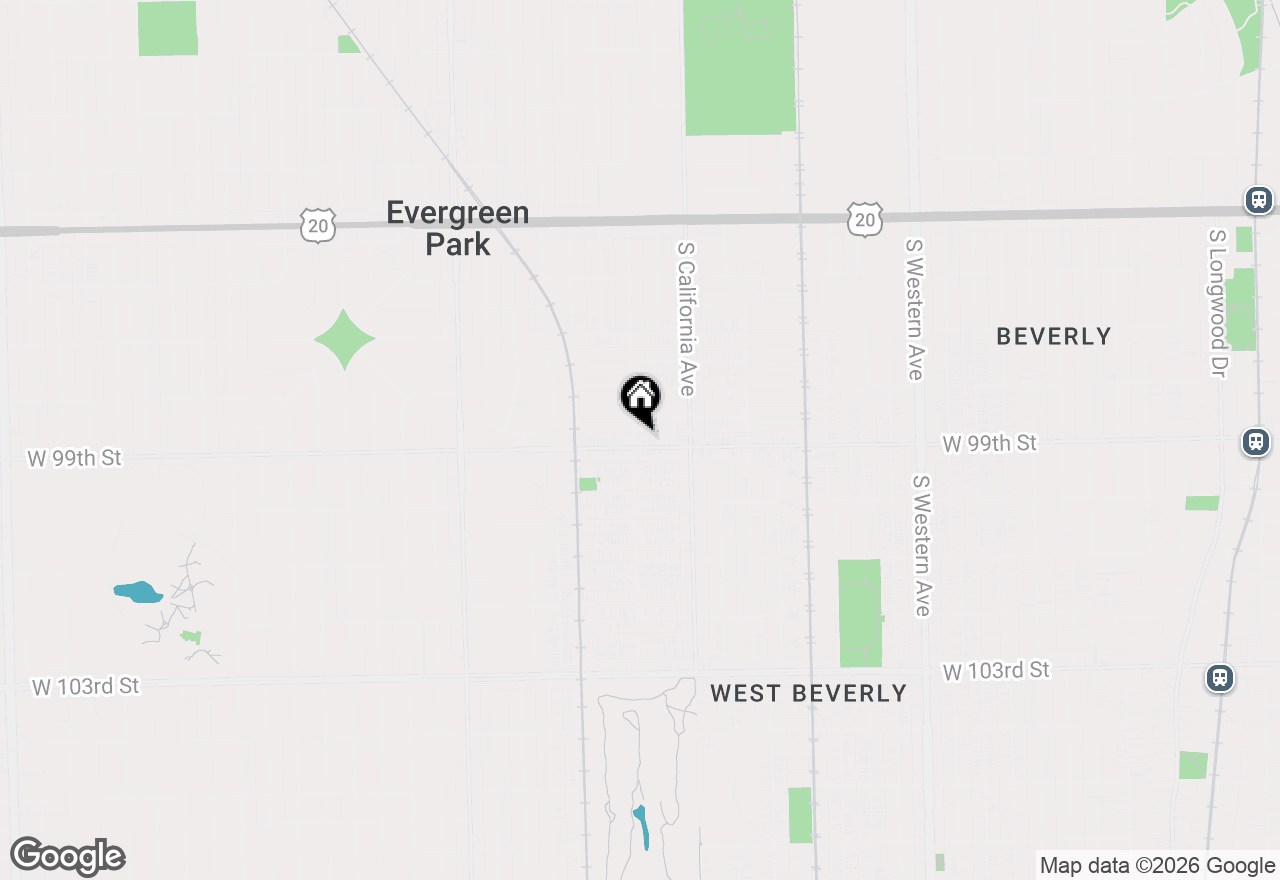 Map of 2854 W 99th Street, Evergreen Park, IL 60805