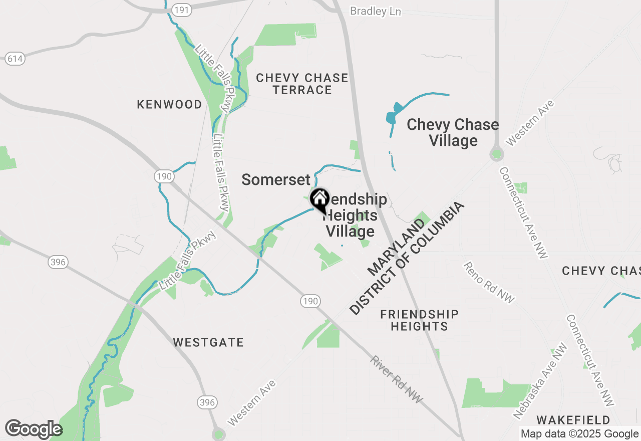 Map of 4620 N Park Avenue #805W, Chevy Chase, MD 20815