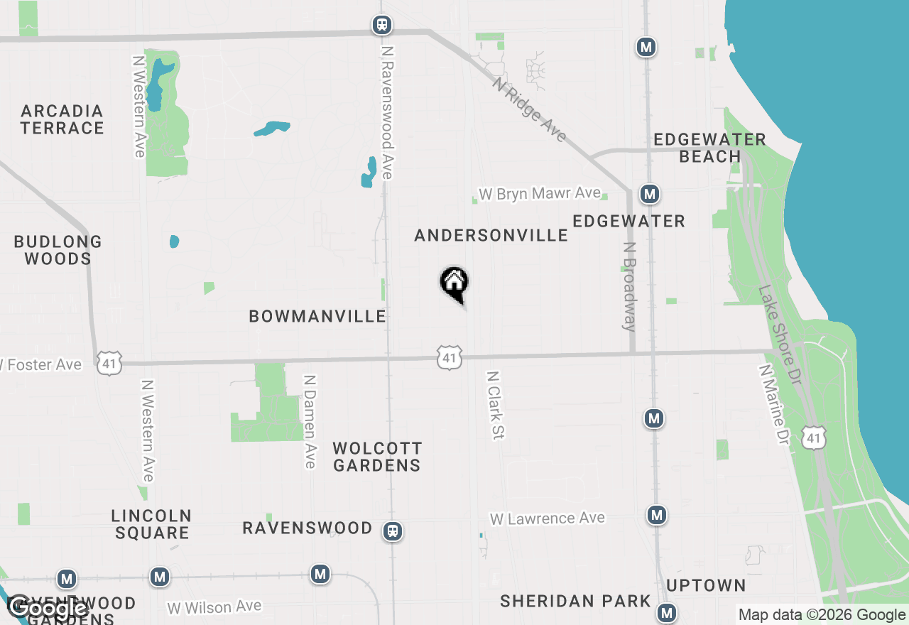 Map of 1622 W Berwyn Avenue #2, Chicago, IL 60640
