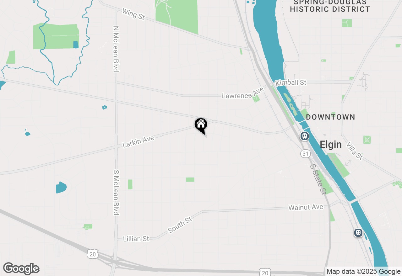 Map of 44 Monroe Street, Elgin, IL 60123