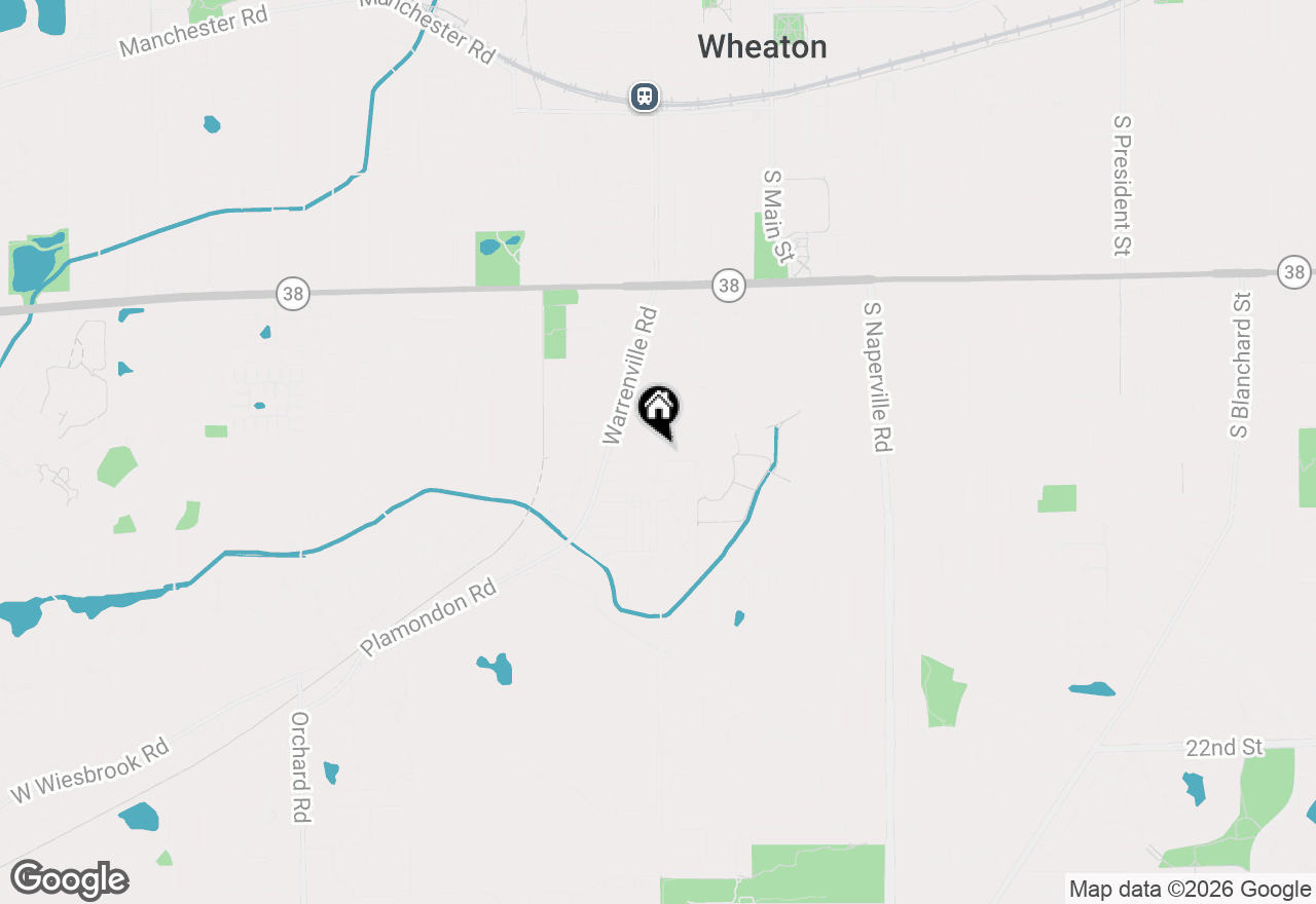 Map of 324 W Elm Street, Wheaton, IL 60189